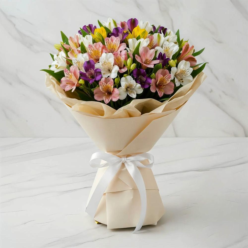 Букет цветов из: Альстромерии в Татариново