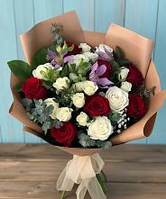 Букет цветов из:  Розы и Альстромерии в Татариново