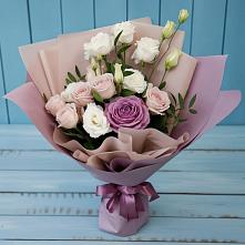 Букет цветов из:  Розы и Лизиантусы в Татариново