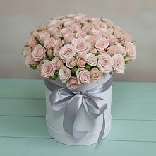 Цветочная композиция из Розы в шляпной коробке в Татариново