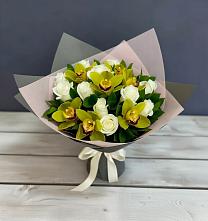 Букет цветов из:  Орхидеи и Розы в Татариново