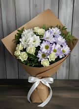 Букет цветов из:  Хризантемы и Розы в Татариново
