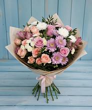 Букет цветов из:  Хризантемы, Розы и Альстромерии #REPLACE_PRED# Татариново