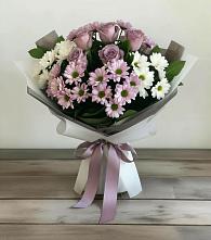 Букет цветов из:  Хризантемы и Розы в Татариново