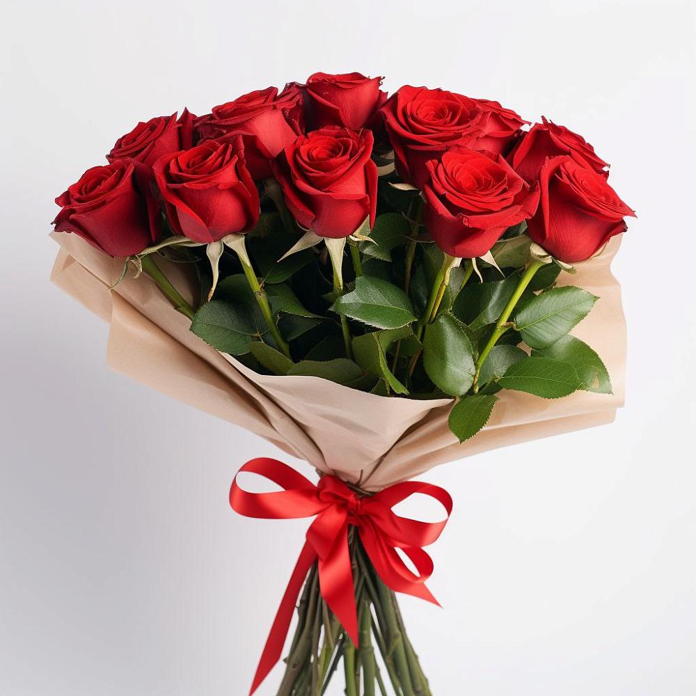 Букет 11 Красных роз Эдлесс Лав в Татариново