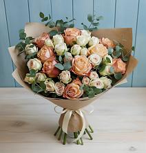 Букет цветов из:  Альстромерии и Розы в Татариново