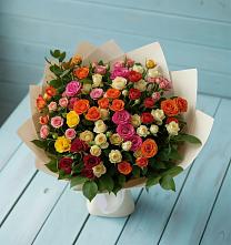 Букет Микс из разноцветных кустовых роз #REPLACE_PRED# Татариново